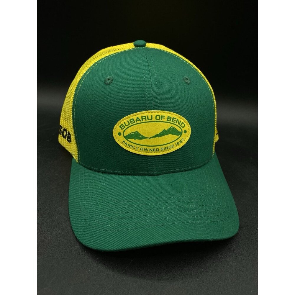 Subaru Of Bend Central Oregon Green Yellow Trucker Hat New